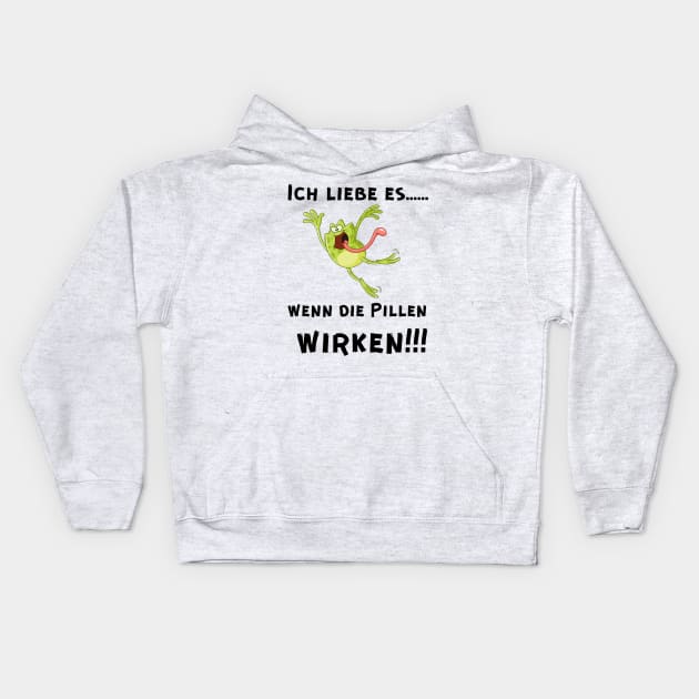 I loce it when the Pills work. Kids Hoodie by TomUbon